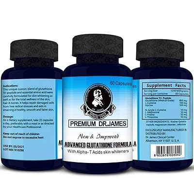 dr james glutathione whitening pills Dr. James Glutathione Skin Whitening Capsules: A Natural Solution for  Radiant Skin main image 1