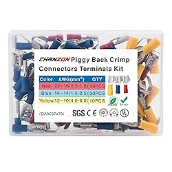Chanzon 70pcs UL Listed Piggyback Connectors Wire