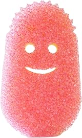 Scrub Daddy Dish Wand Replacement Heads 2 Pack Pink FlexTexture Sponges view 2
