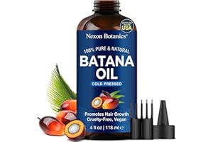 NEXON BOTANICS Raw Batana Oil for Hair Growth 4 fl oz - 100% Pure, Natural, Cold-Pressed Oil for Hair, Skin, Face & Lashes - Aceite de Batana