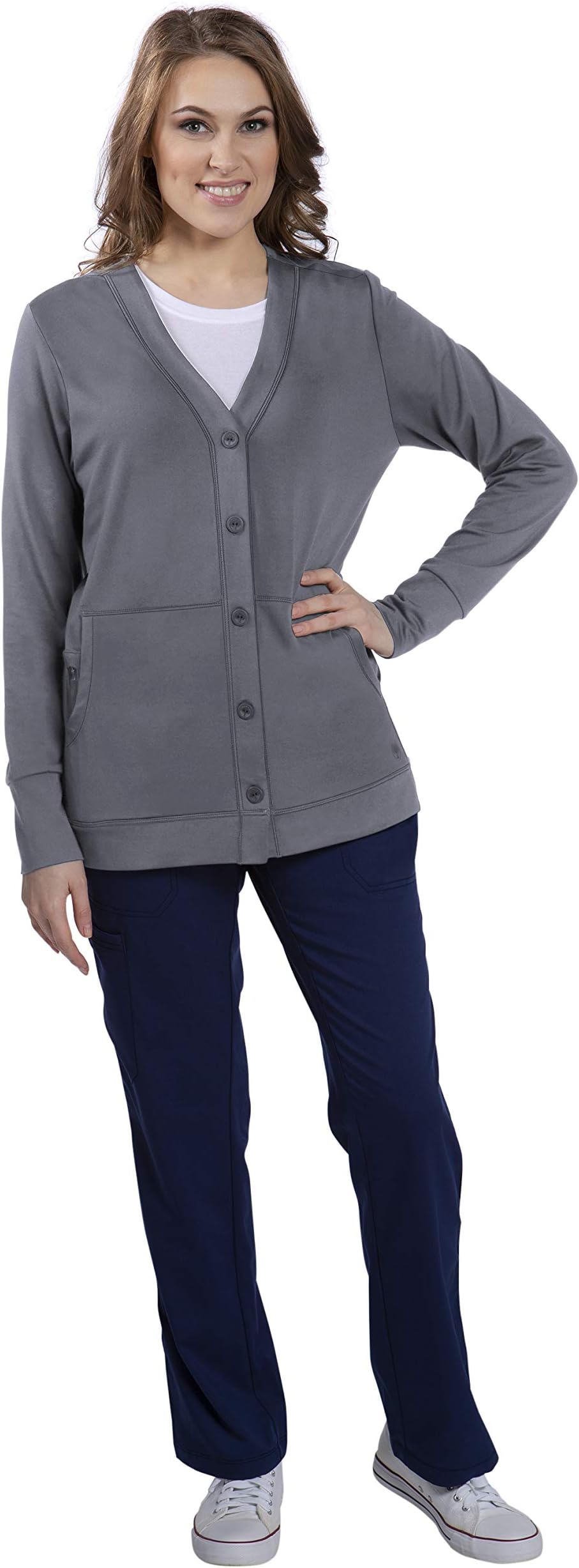 Women’s 5077 Becca Jacket –Medical Cardigan Buttoned Scrub Jacket