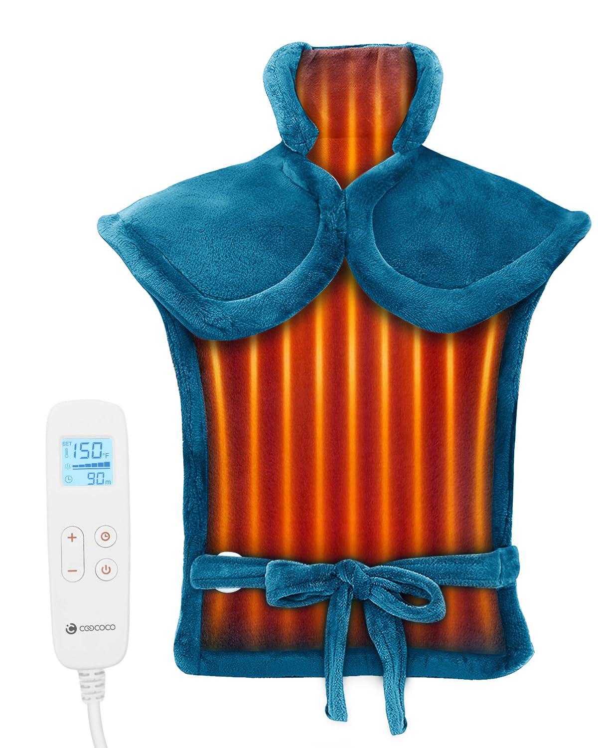 Photo 1 of FSA Eligible Items Only List, CooCoCo Heating Pad for Back Pain Relief, HSA Store Eligible Large Heat Pad, Electric Wearable Blanket for Neck Shoulders, ETL Certified, Gifts for Men Women Dad Mom
