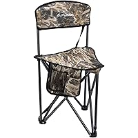 FLISSA Folding Camo Hunting Chair, Durable with Dual Storage Pockets, High Weight Capacity, Heat and Impact Resistant, Portab
