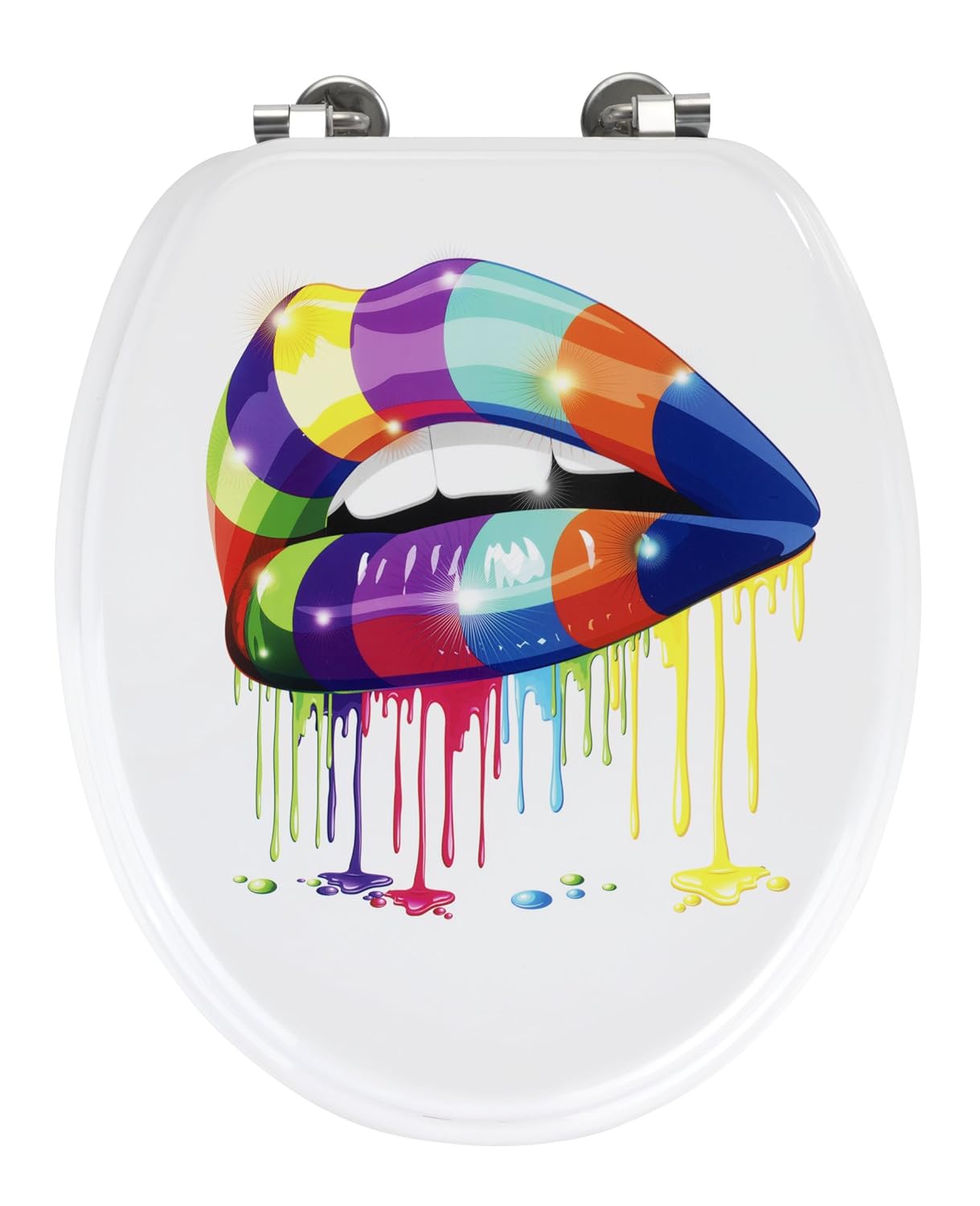 Wenko "Lips Toilet Seat, MultiColour Amazon.co.uk Kitchen & Home