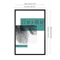 MCS Studio Gallery 27x40 Poster Frame Black