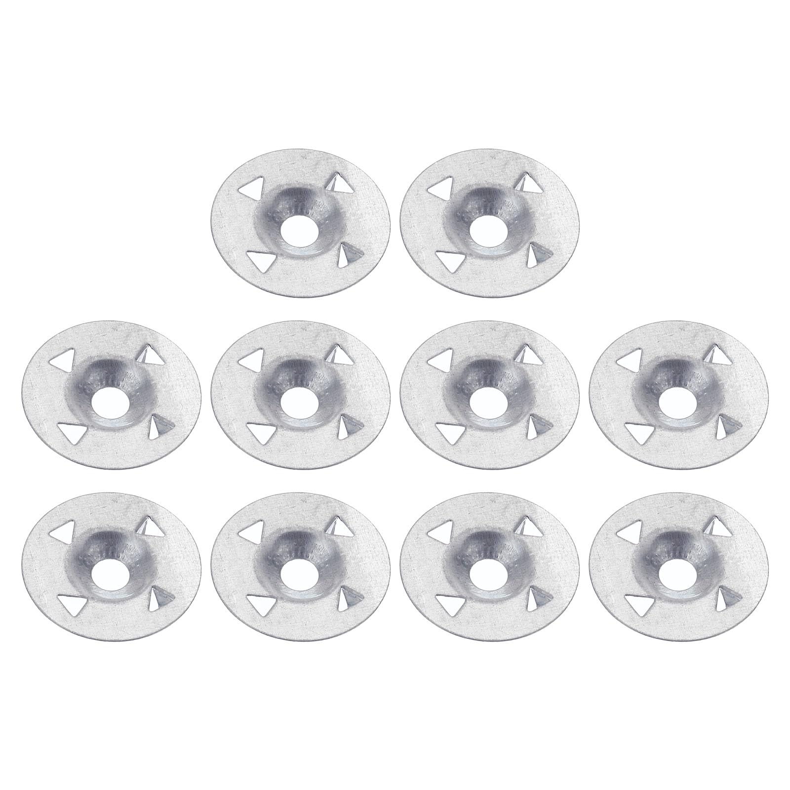 PATIKIL 28mm Dia. Washers for Fixing Insulation Board, 500 Pack Flat Metal Gaskets Pin Fasteners for Fasten Foam Panels Sheets Gypsum Board to Wall Ceilings