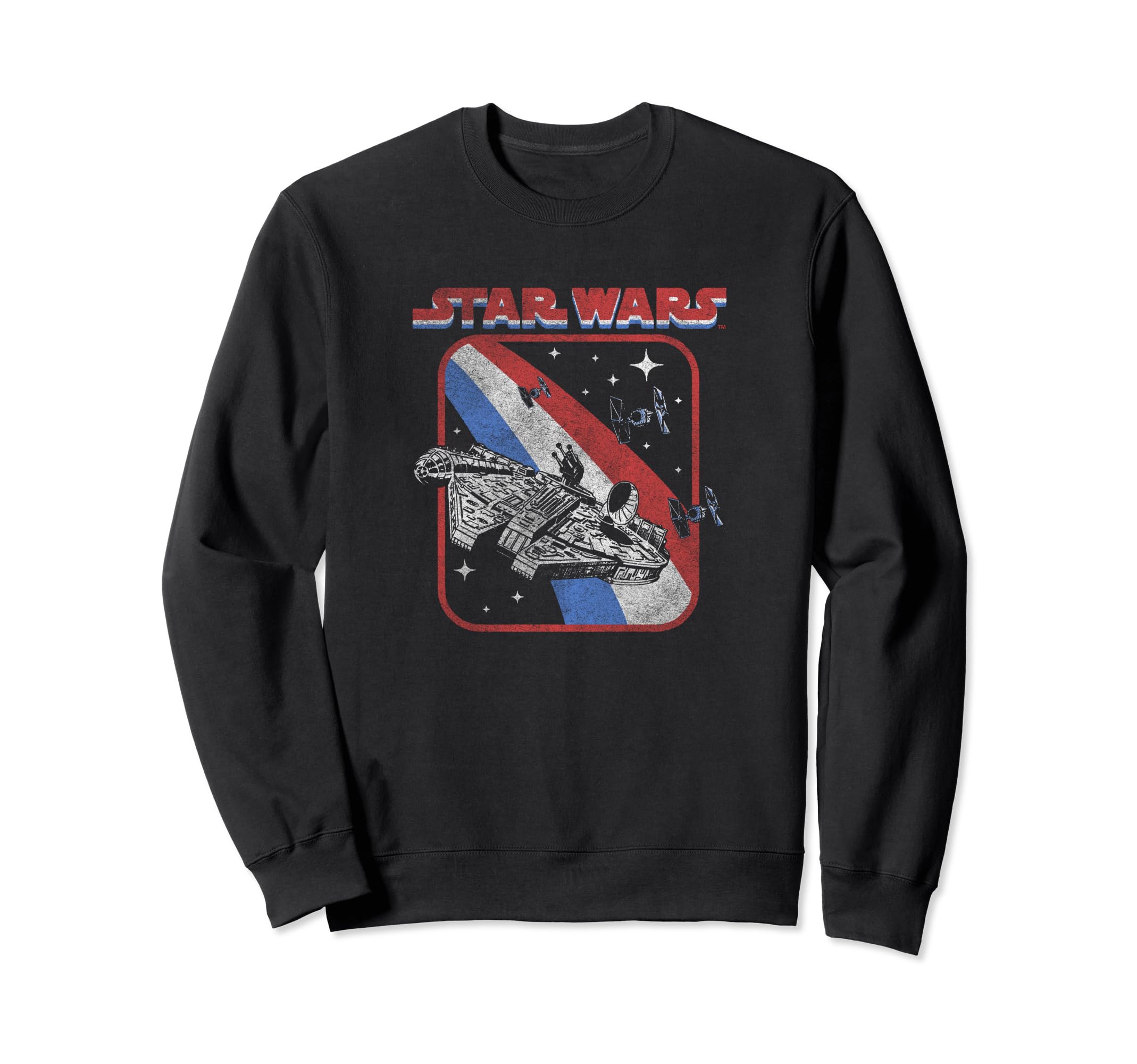 Star Wars Millennium Falcon Retro Galaxy Space Fight Sweatshirt