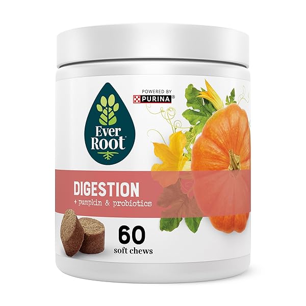 EVERROOT BY PURINA DIGESTION DOG SUPPLEMENTS SOFT CHEWS...