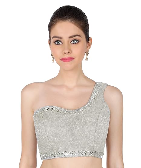 Silver choli blouse Clearance
