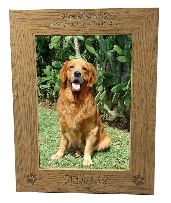 Personalised Pet Dog Photo Frame 5x7" Dog Remembrance Cat Puppy