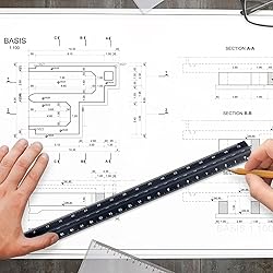 Engineer Scale Ruler, Imperial Measurements
