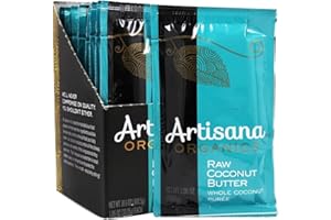 ARTISANA Organic Coconut Butter Squeeze Packs 10 Count, 1.06 OZ