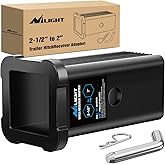 Nilight Trailer Hitch Receiver Extender Adapter Reducer 2-1/2 to 2 Inch Sleeve Convertor Receiver Aluminum Towing Accessories for Tractor Bucket RV Truck Bike Rack Cargo Carriers