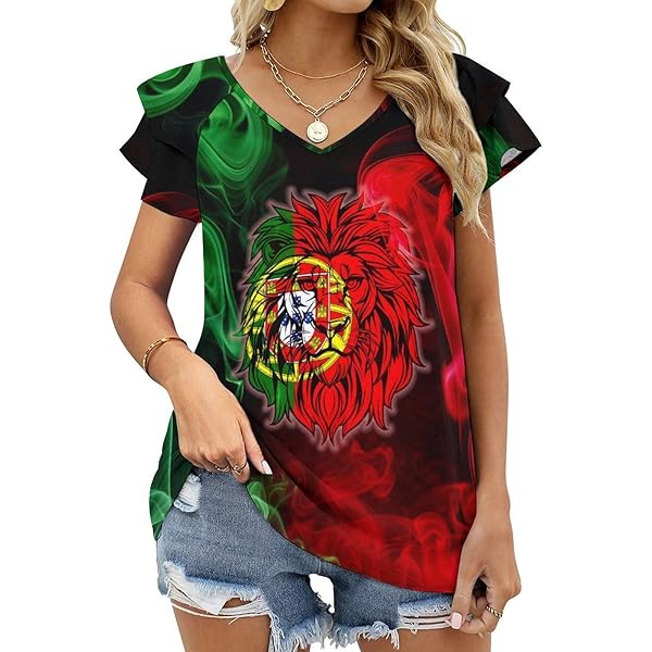 VHPVHP Women's Romance Red Rose Floral T-Shirt Print Short Sleeve