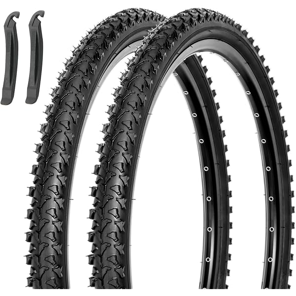 MOHEGIA 2-Pack Mountain Bike Tires – 24x1.95 Inch Foldable MTB Replacement Tires, Black - View #6