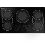 Empava Built-In Electric Induction Cooktop 36 Inch, Bridge-SYNC Element, Auto RapidHeat, 3 Preset Modes, Pan Sensor, Hardwired 208~240V, 50A, Black Vitro Ceramic Glass