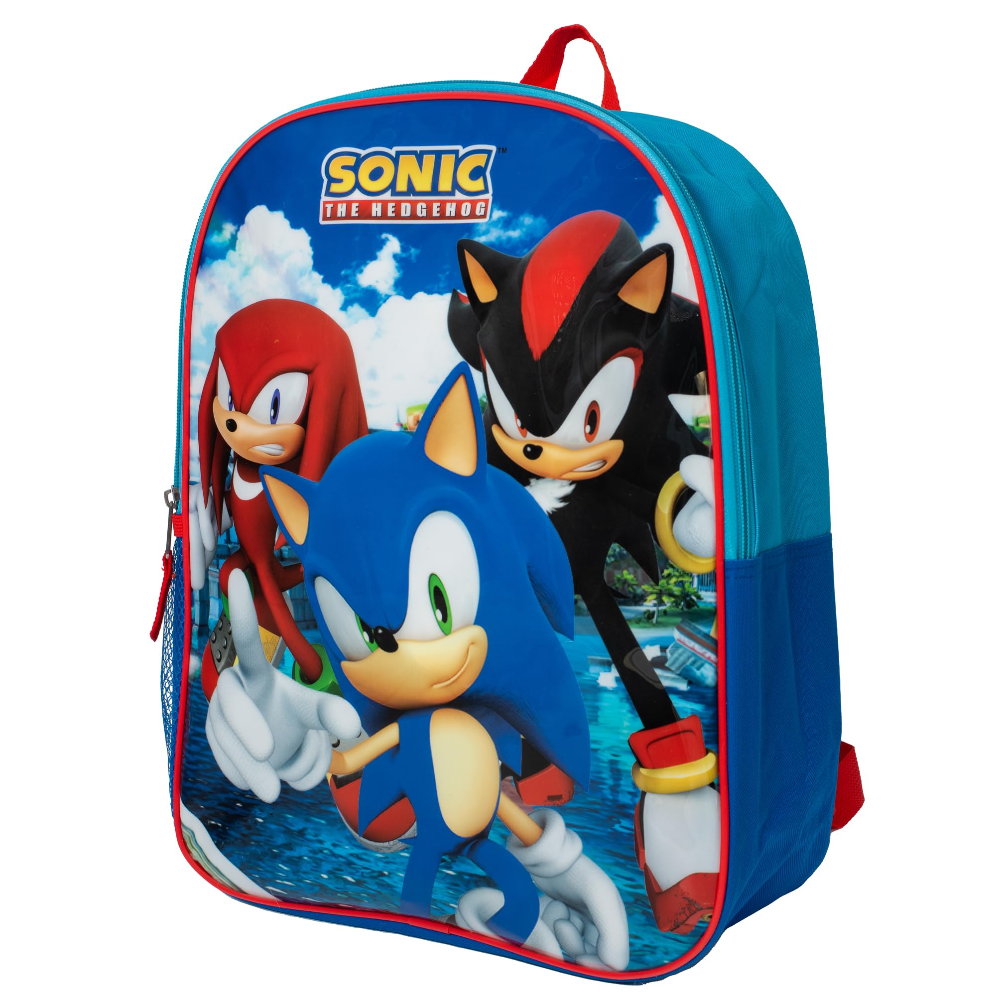AI ACCESSORY INNOVATIONS Sonic The Hedgehog Kids Backpack, Sonic, Knuckles, Shadow 15