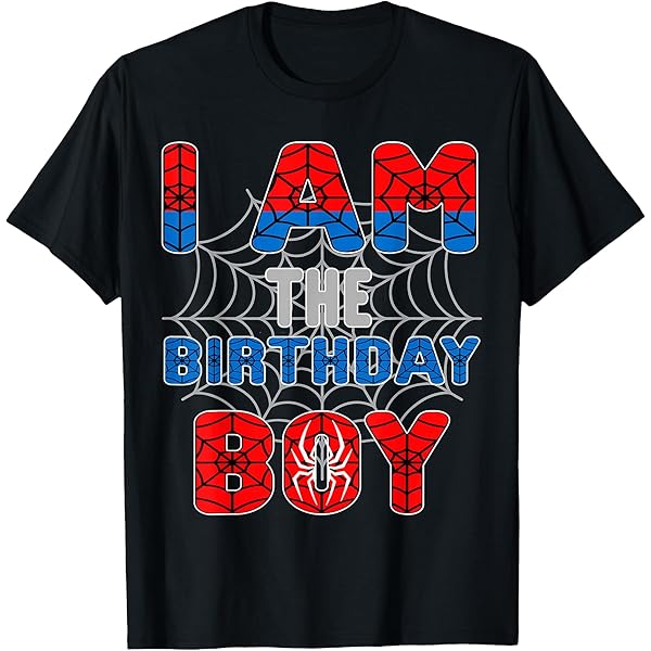 Amazon.com: Marvel Spider-Man Classic I'm The Birthday Boy T-Shirt
