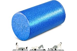 Yes4All High-Density Round Back Roller Foam, Exercise Foam Roller for Yoga, Pilates & Stretching - 12, 18, 24, 36 inch