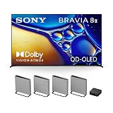 Sony BRAVIA 8 II 55-Inch 4K QD OLED Smart TV (K-55XR80M2) with BRAVIA Theater Quad 16-Speaker Home Theater System (HT-A9M2)