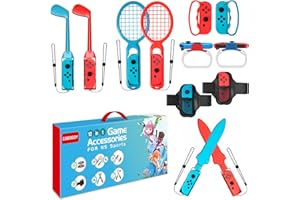 Switch Sports Accessories - CODOGOY 12 in 1 Switch Sports Accessories Bundle for Nintendo Switch Sports,Family Accessories Kit Compatible with Switch/Switch OLED Sports Games