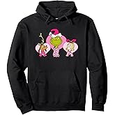 Dr. Seuss Grinch Pink Heart Trio Pullover Hoodie Pullover Hoodie