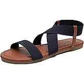 Trary Women's Dressy Summer Sandals, Elastic, Cute, Open Toe, Wide, Sandalias Para Mujer