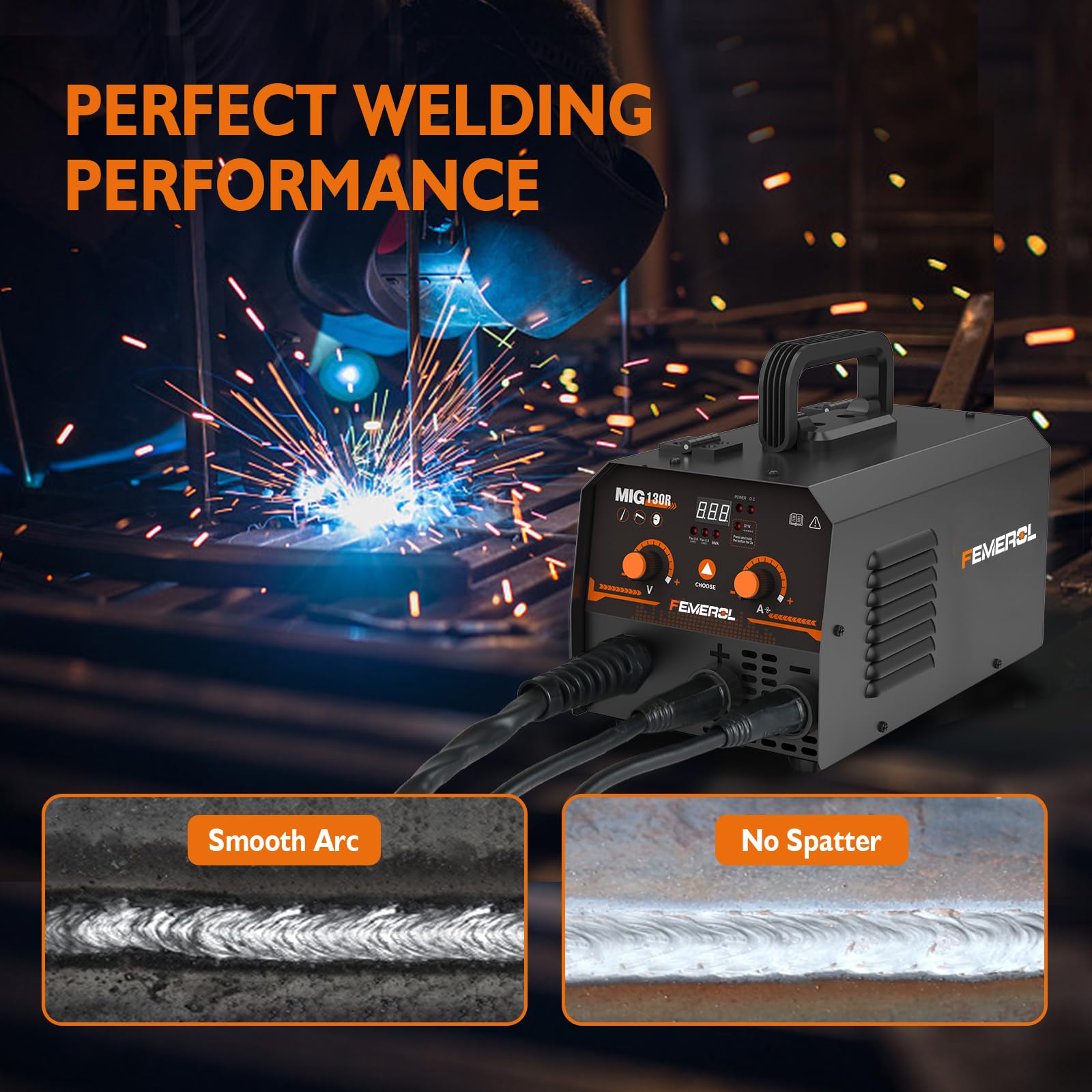 Mua MIG Welder 2 In 1 Flux Core Stick Welder 130Amp 110V Gasless MIG 