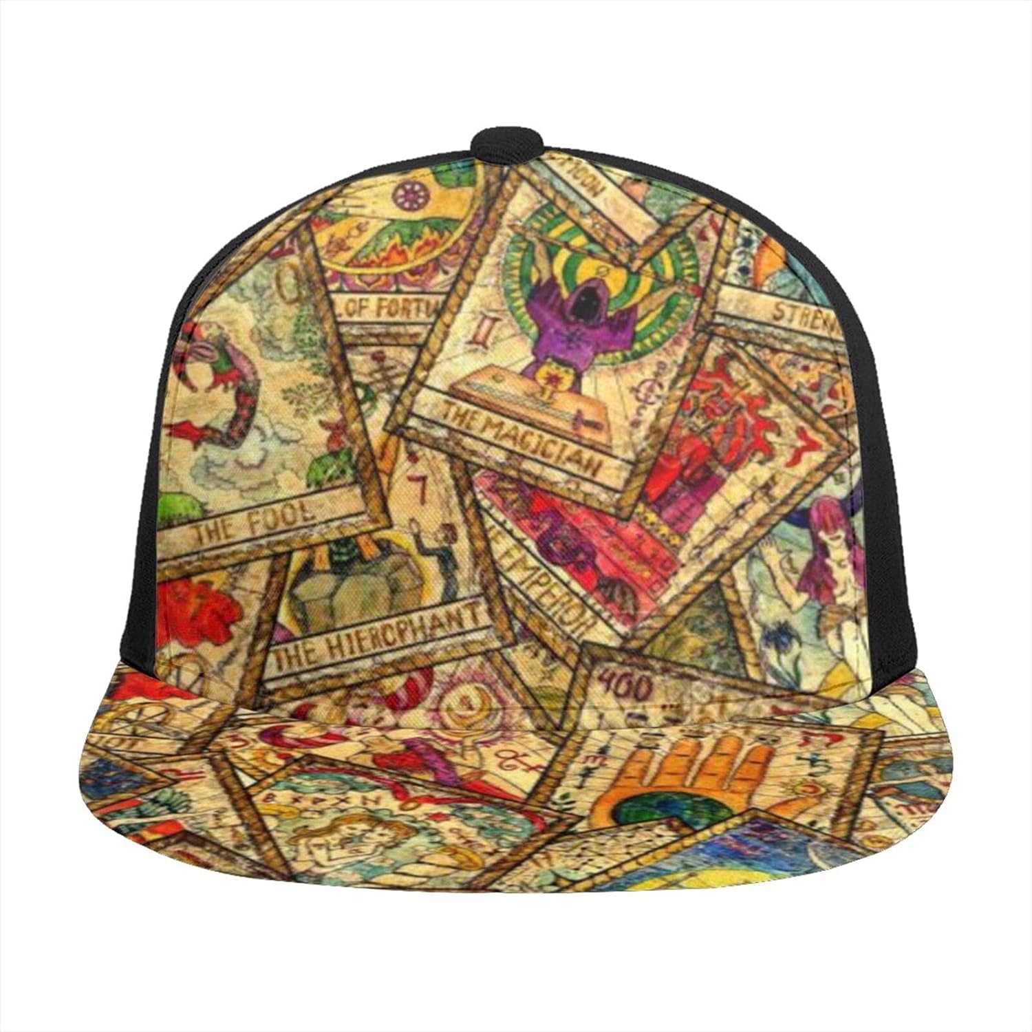 Unisex Adjustable Baseball Cap Colorful Tarot Cards Vintage