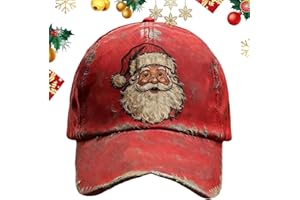 Libaroud Baseball Hats for Men | Funny Vintage Christmas Adjustable,Adults Festive Santa Ball Hat | for Holiday Birthday
