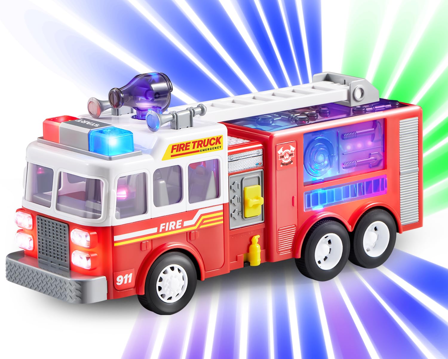 JOYIN Kleinkind-Feuerwehrauto Spielzeug für Kinder im Alter