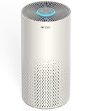 Afloia Air Purifier for Home Bedroom Large Room Up to 1076 Ft², 3-Stage Filter Air Purifiers for Bedroom, Remove Dander Pets Hair Pollen Mold Smoke, 7 Colors Light, Kilo Grey