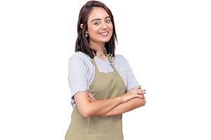 CALICOT Kitchen Apron for Men Women|Adjustable with Pocket Cloth Apron|Baking Banquet Cafe Chef Apron|Spring, Easter Decor BBQ Gift