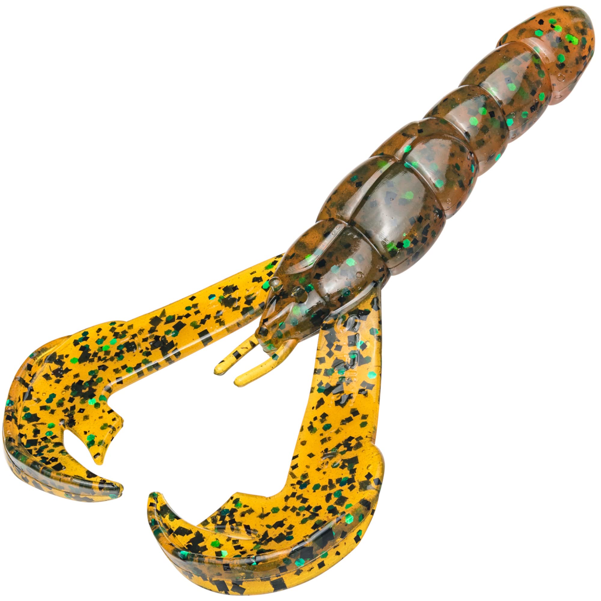 Strike King 192711-SSI Strike King Rage Tail Craw 7Pk Amber Green/Blk RGCRW-102 - multi, N/A
