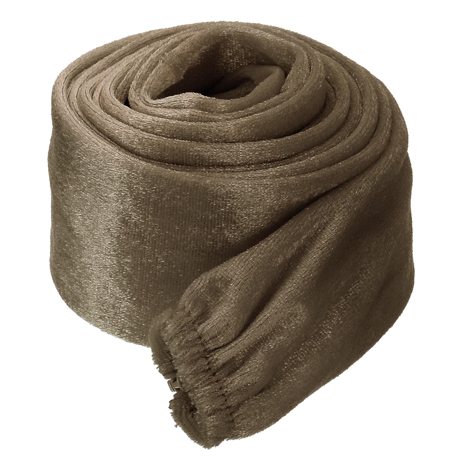 PATIKIL 6ft Lamp Chain Cover, Chain Protective Sleeve Washable with Zipper for Chandelier Lighting Wires Swing Light Fixture, Light Brown