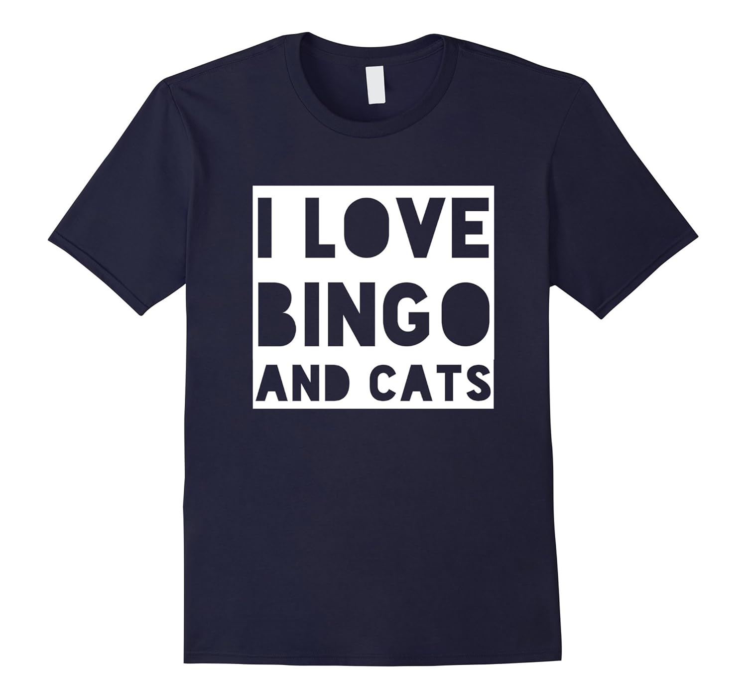 I Love Bingo And Cats Funny Kitten T-shirt-Rose