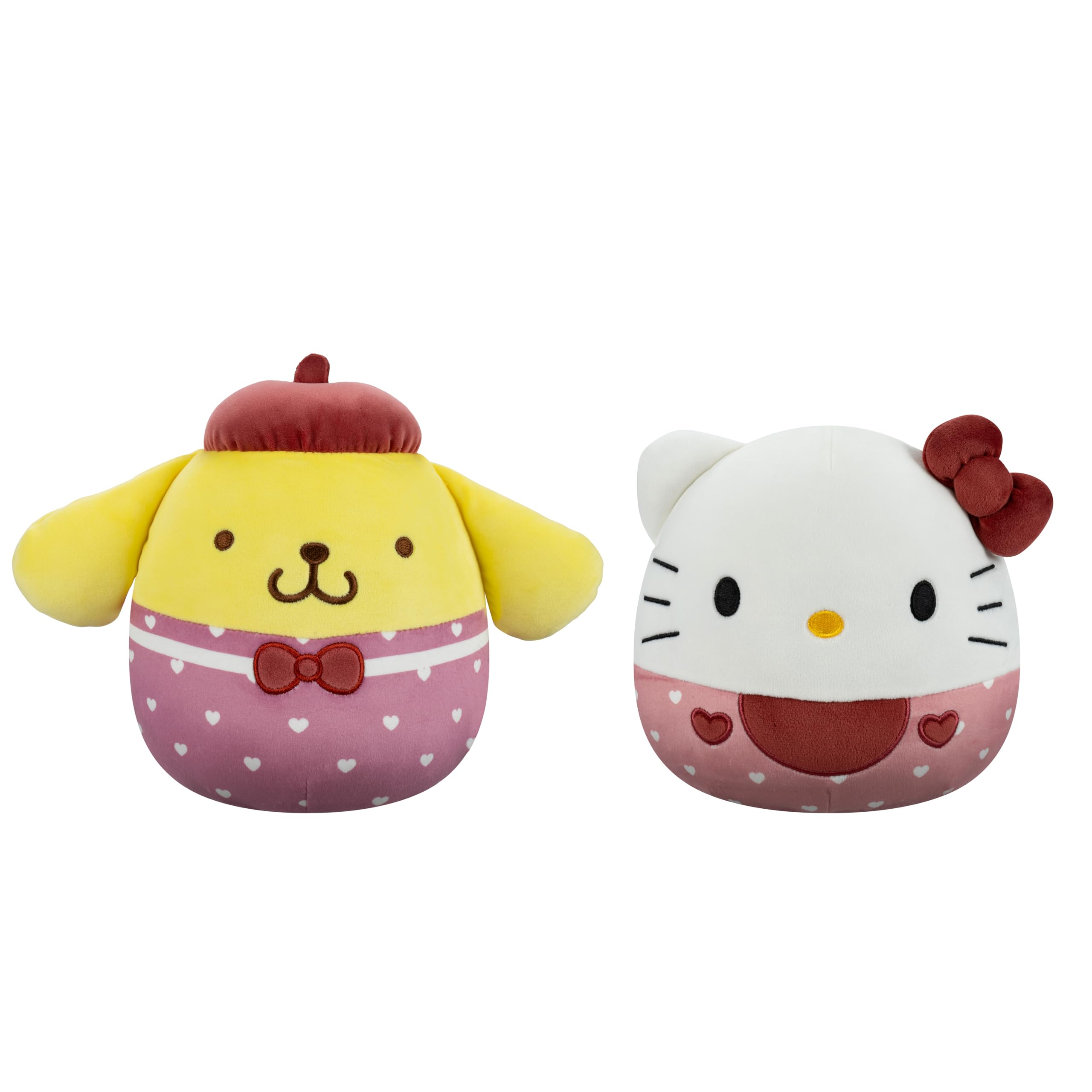 Photo 1 of Squishmallows Original Sanrio 8in Hello Kitty + 8in Pompompurin – Official Jazwares Valentine Plush 2-Pack