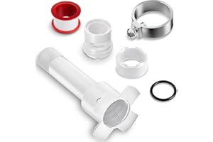 SEVENJUNGLE Four in One Tub Adapter, Bathtub Faucet Adapter Slip Fit for Copper, Universal Fits 1/2'' Copper Pipe, 1/2'' IPS and 3/4'' IPS, Tub Spout Diverter Repair Kit with Assembly Tool