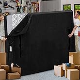 Mattress Bags for Moving and Storage, BETU Waterproof Mattress Protector Twin XL Mattress Cover with 8 Heavy Duty Handles and Zipper Extra Thick Moving Supplies for Dorm Reusable (82x42x13.5 Black)