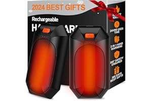 FYTSE 2 Pack 𝐇𝐚𝐧𝐝 𝐖𝐚𝐫𝐦𝐞𝐫𝐬 Rechargeable,Portable Electric Hand Warmers Reusable,USB Handwarmers,Outdoor/Indoor/Working/Studying/Camping/Hunting/Golf/Pain Relief/Game/Warm Gifts for Men Women Kids