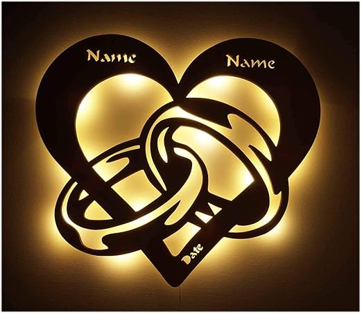 Gifts For Wedding Marriage Led Night Light Romantic For The Couple