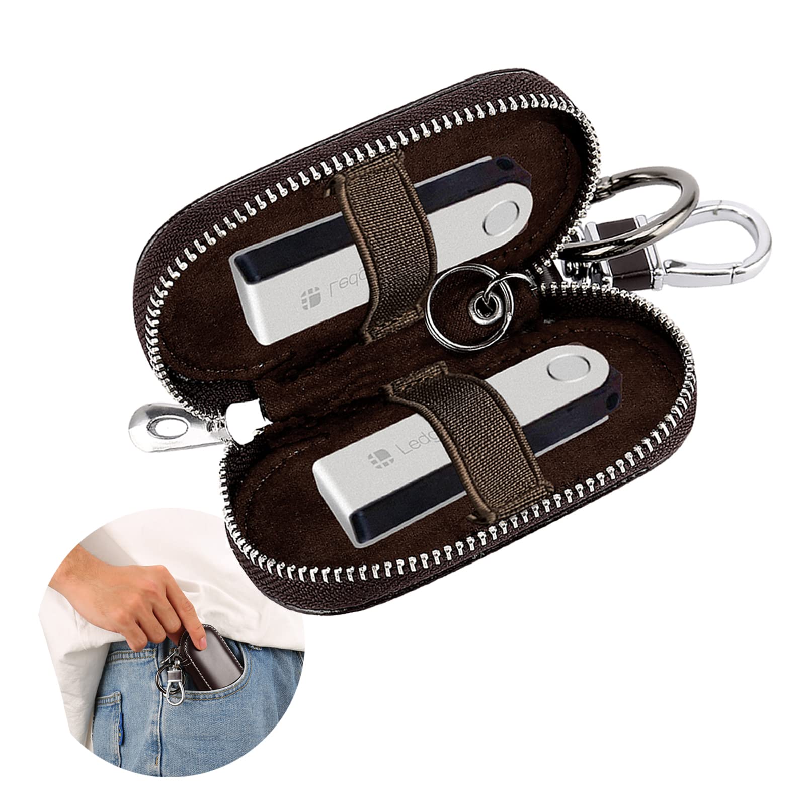 Colstaror Ledger Nano case-Protective Two Crypto Hardware Wallet