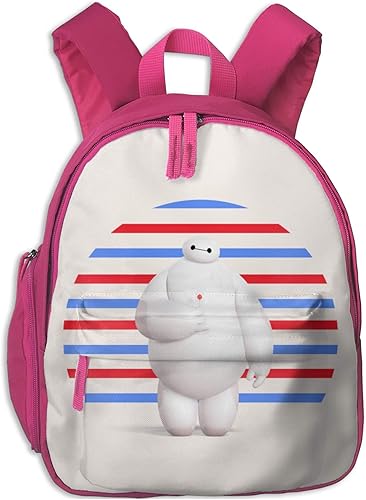 Amazon Jinfeazge リュック ベイマックス 可愛い 子供 キッズ バッグ 幼稚園 通園 入園 入学 かわいい 低学年 男の子 女の子 遠足 お祝い プレゼント ブラック ピンク シューズ バッグ