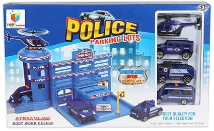 Toys Bhoomi Safe Zone City Police Parking Lot Garage Toy Playset for Kids Toy
