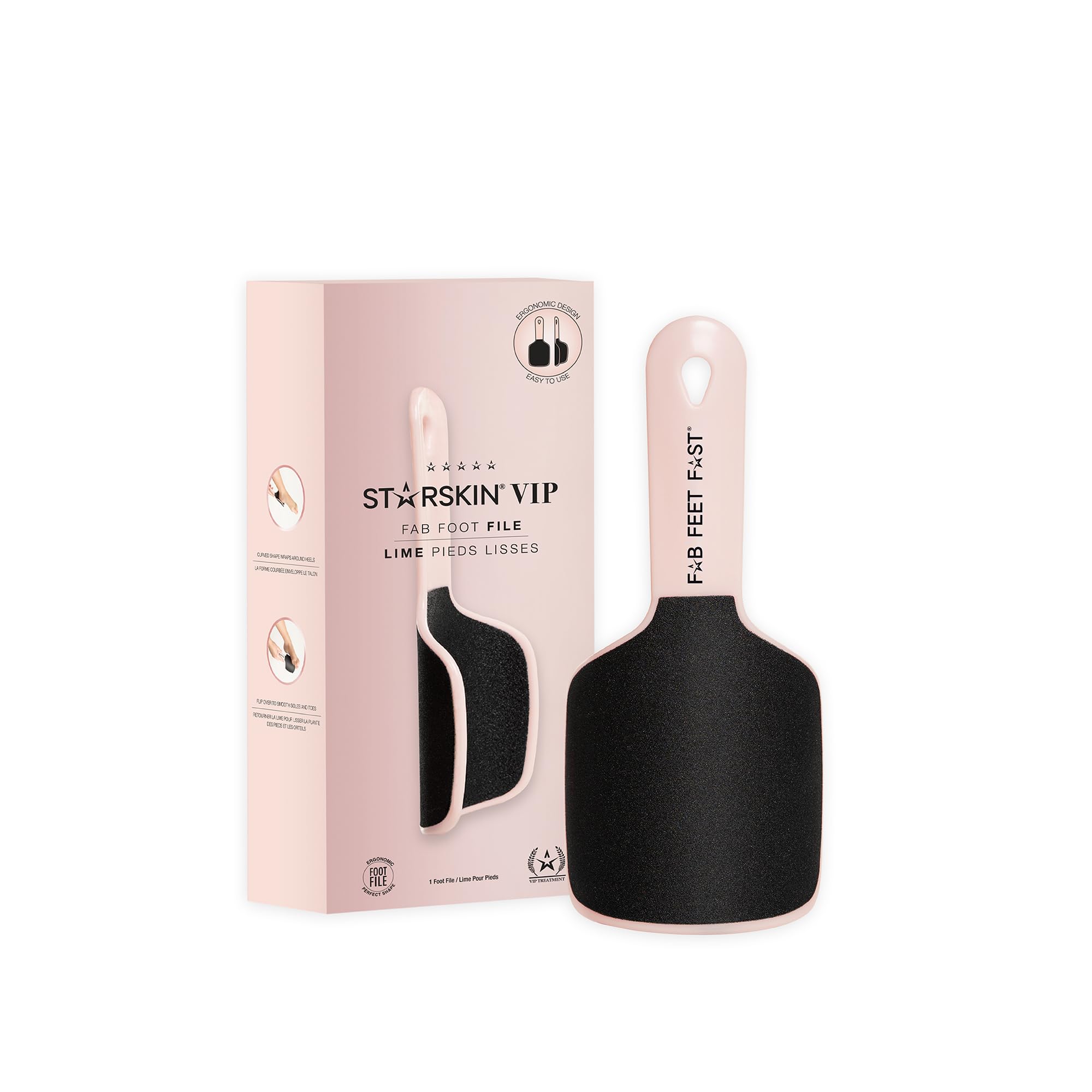 STARSKIN Fab Foot File, Ergonomical Foot File, Foot Scrubber, Foot Callus Remover, Dead Skin Remover, Pedicure Tool for Soft & Smooth Feet