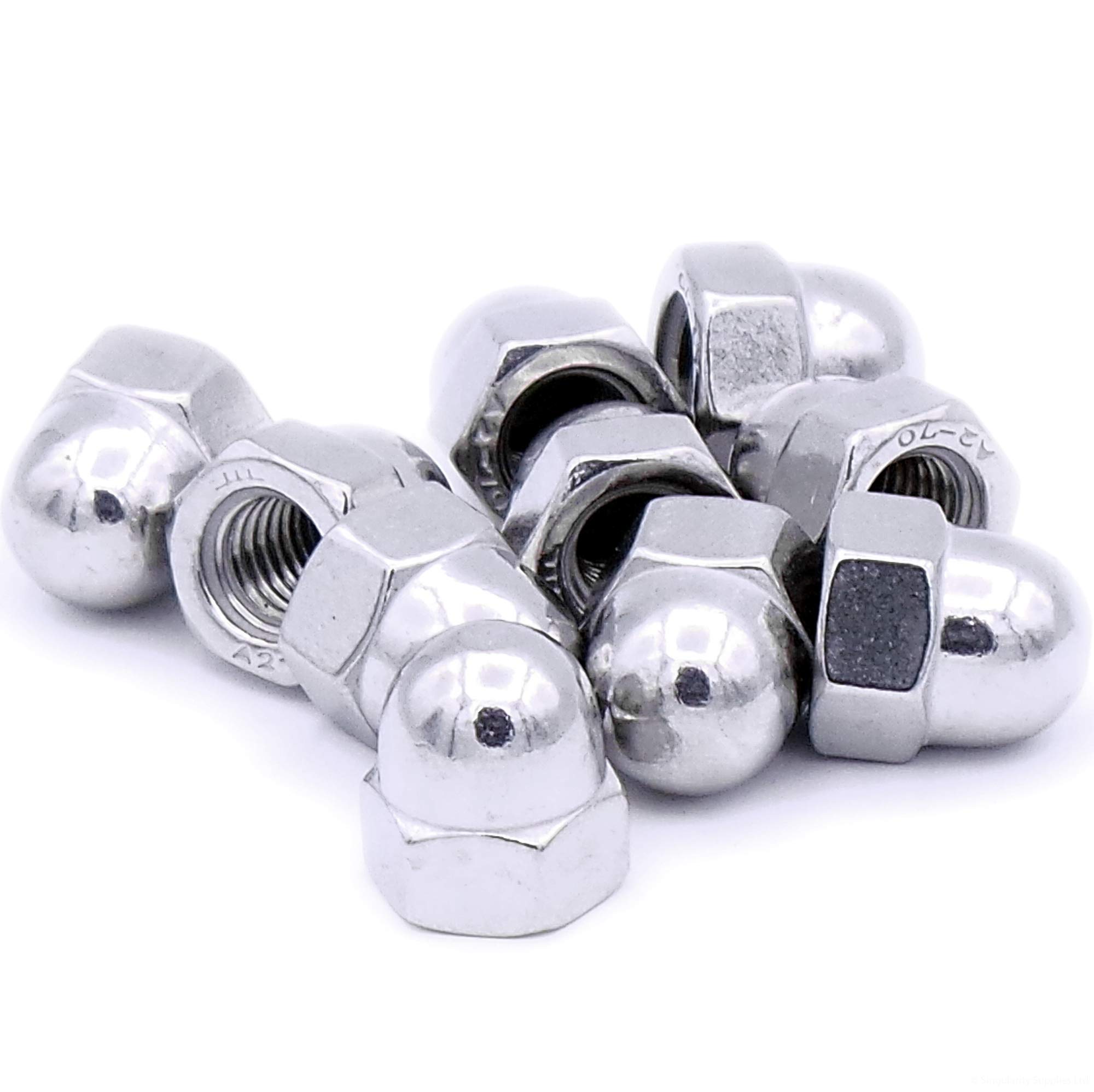 M8 (8mm) Dome Cap Nut - Stainless Steel (A2) (Pack of 10)