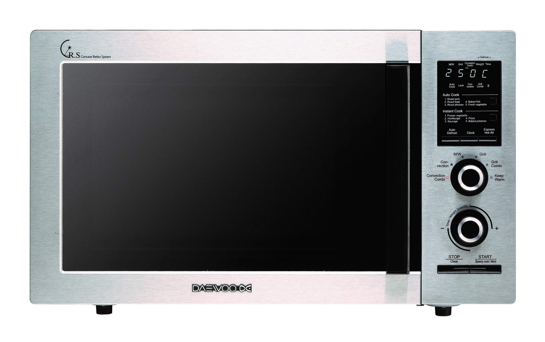 Daewoo Microwave with Grill Convection Silver 29L KOC9N8T. price in