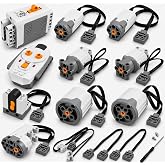 Wasserdrip 13‑in‑1 Building Blocks Motor Kit, Powerful Motor Set with Advanced Remote Control Functionality, Wide Compatibility with Most Stud-Based Construction Bricks