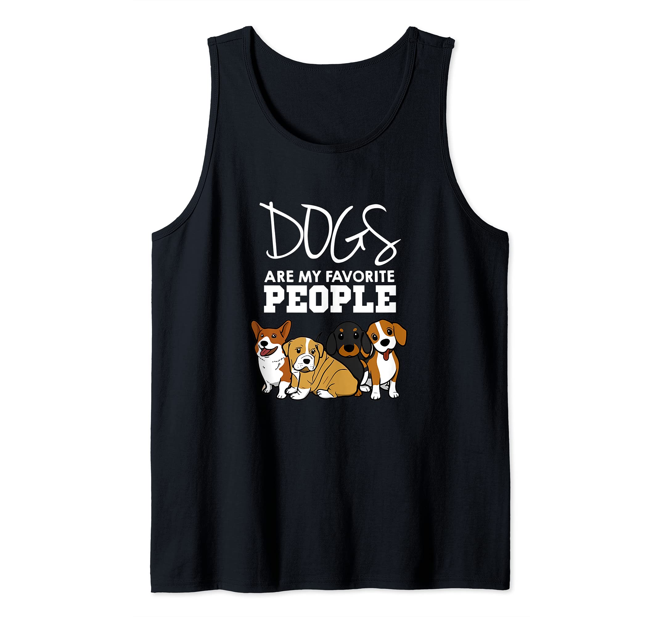 Dogs Are My Favorite People dog lover Tank Top