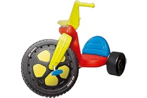 The Original Big Wheel,Blue-Yellow-Red, Giant 16' Wheel Ride On Tricycle,3 Position Seat - Trike, Kid Powered Pedal Bike,50th Year, Sit Down Riding Around Outdoor Toy, Ages 3-8 (19053)